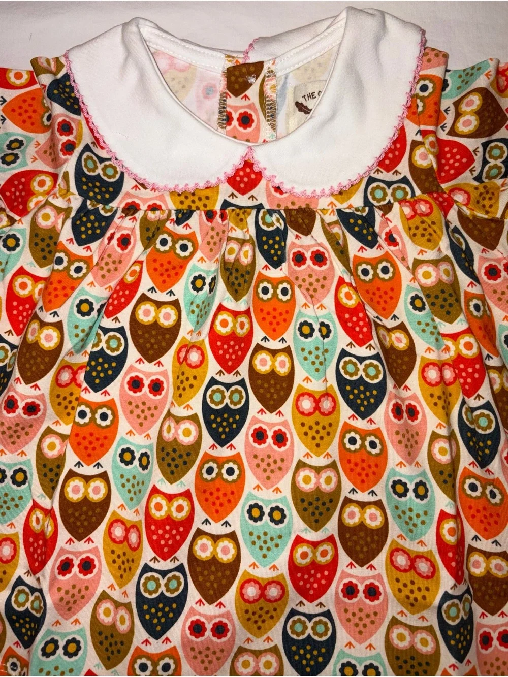 The Oaks Mary Charlotte Mod Owl long sleeve blouse and bloomers sz 12 months NWT